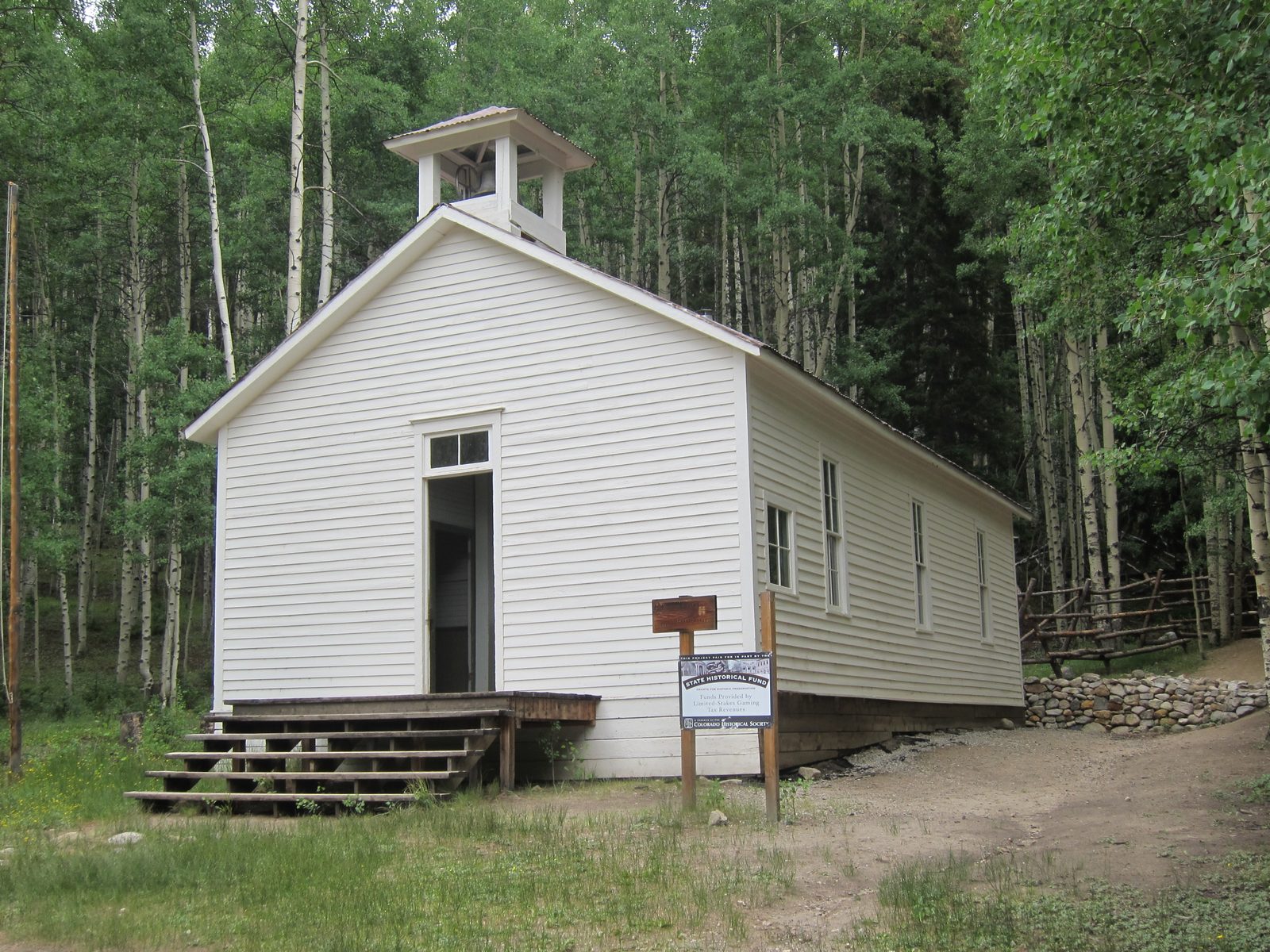 The school house in St Elmo, being restored as part of the effort throughout the whole of this...